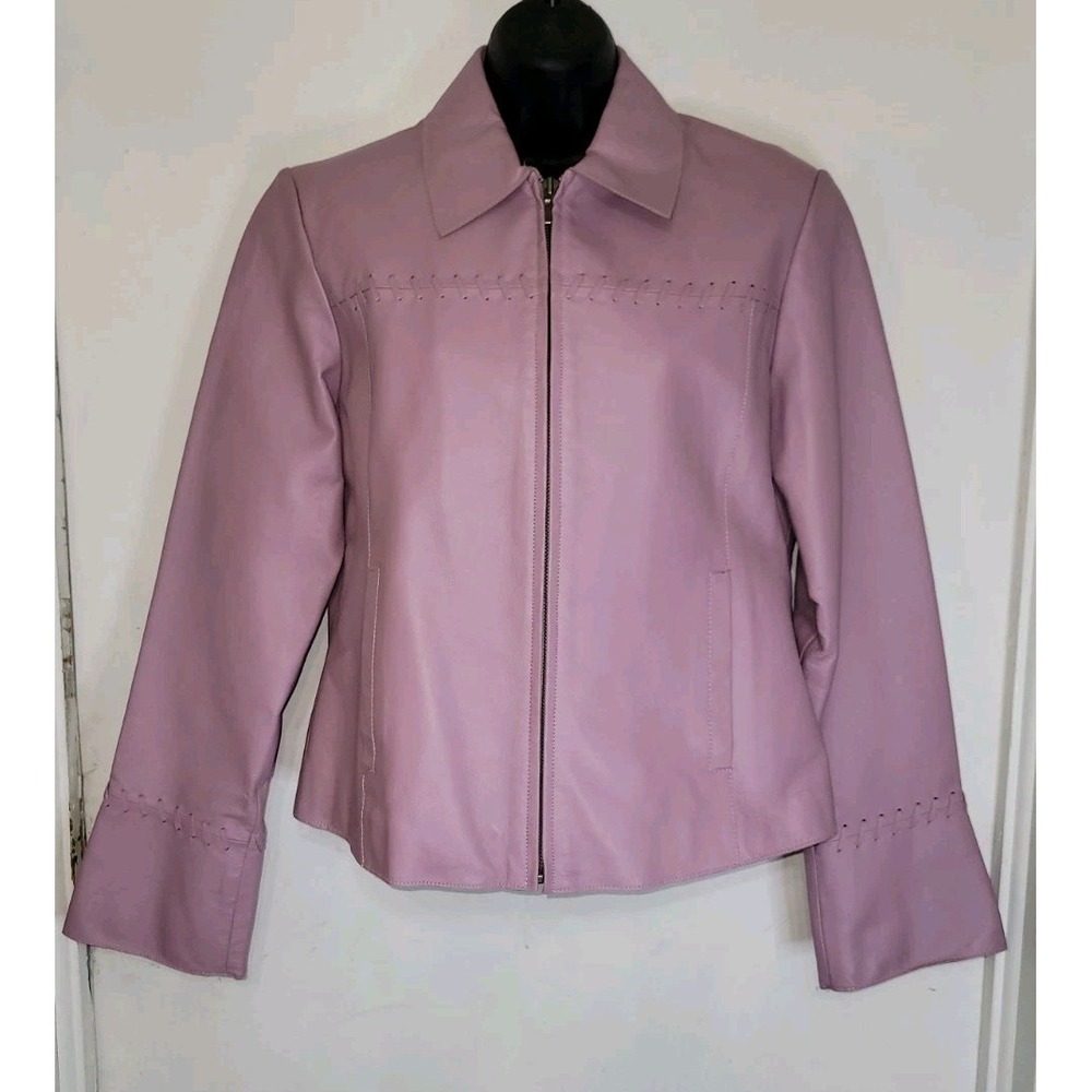 Saguaro‎ West By Roper Medium 100% Leather Jacket Pockets Zip Western Motorcycle